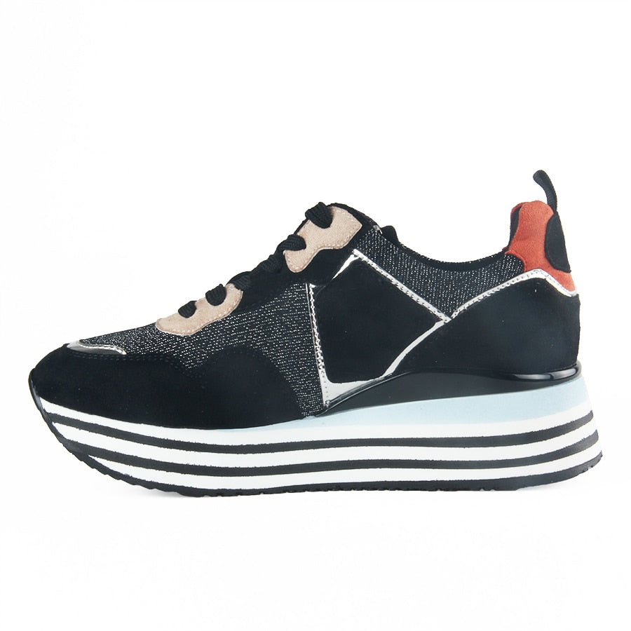 casual luxury designer sneakers with glitter women fashionable shoes