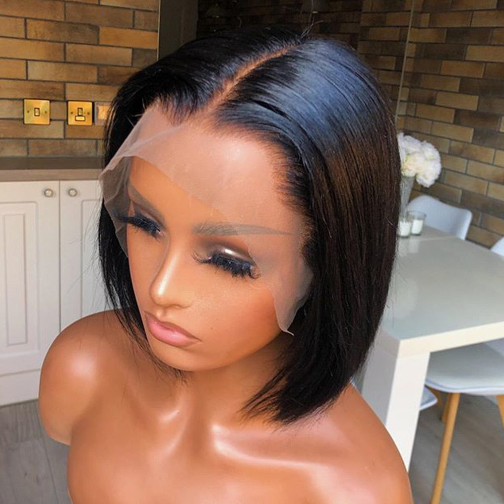 Brazilian Straight Lace Front Human Hair Wig