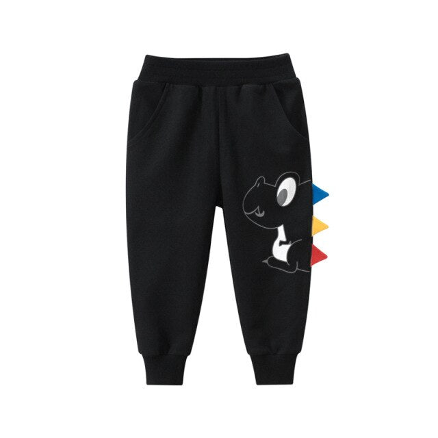 Kids Sport Pants Casual Jogging Infant Toddler Print Cartoon Dinosaur Children Trousers