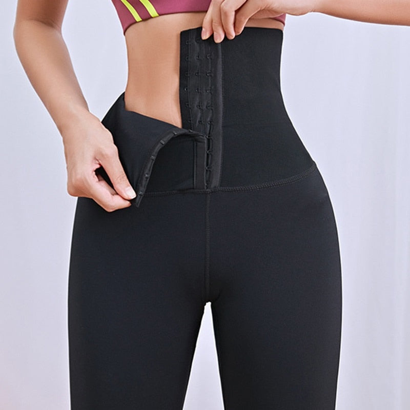 High Waist Trainer Sports Leggings Gym Tights Running Trouser Workout Tummy Control Panties