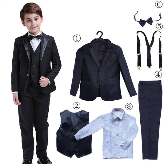 6 Pcs Classic Boys Suits for Weddings