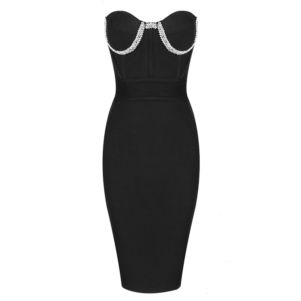 Black Sexy Bandage Dresses Club Party Bodycon Dresses