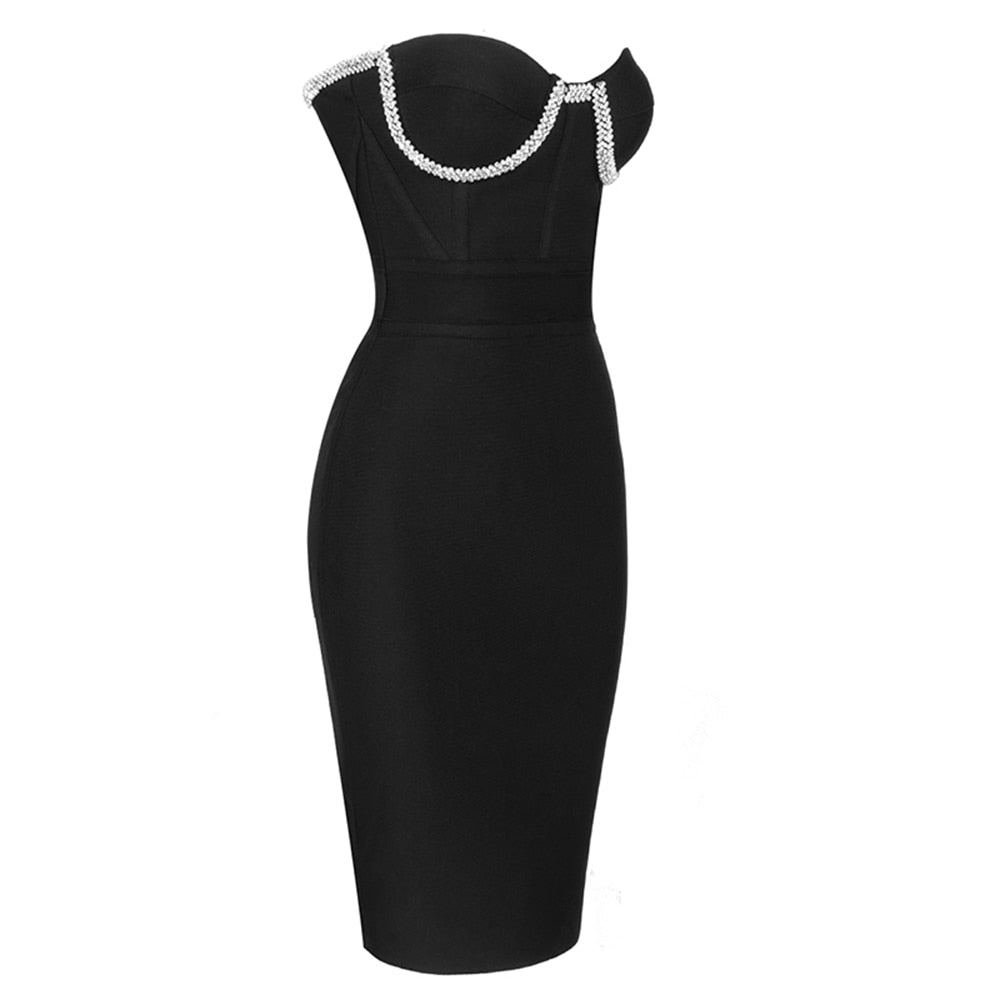 Black Sexy Bandage Dresses Club Party Bodycon Dresses