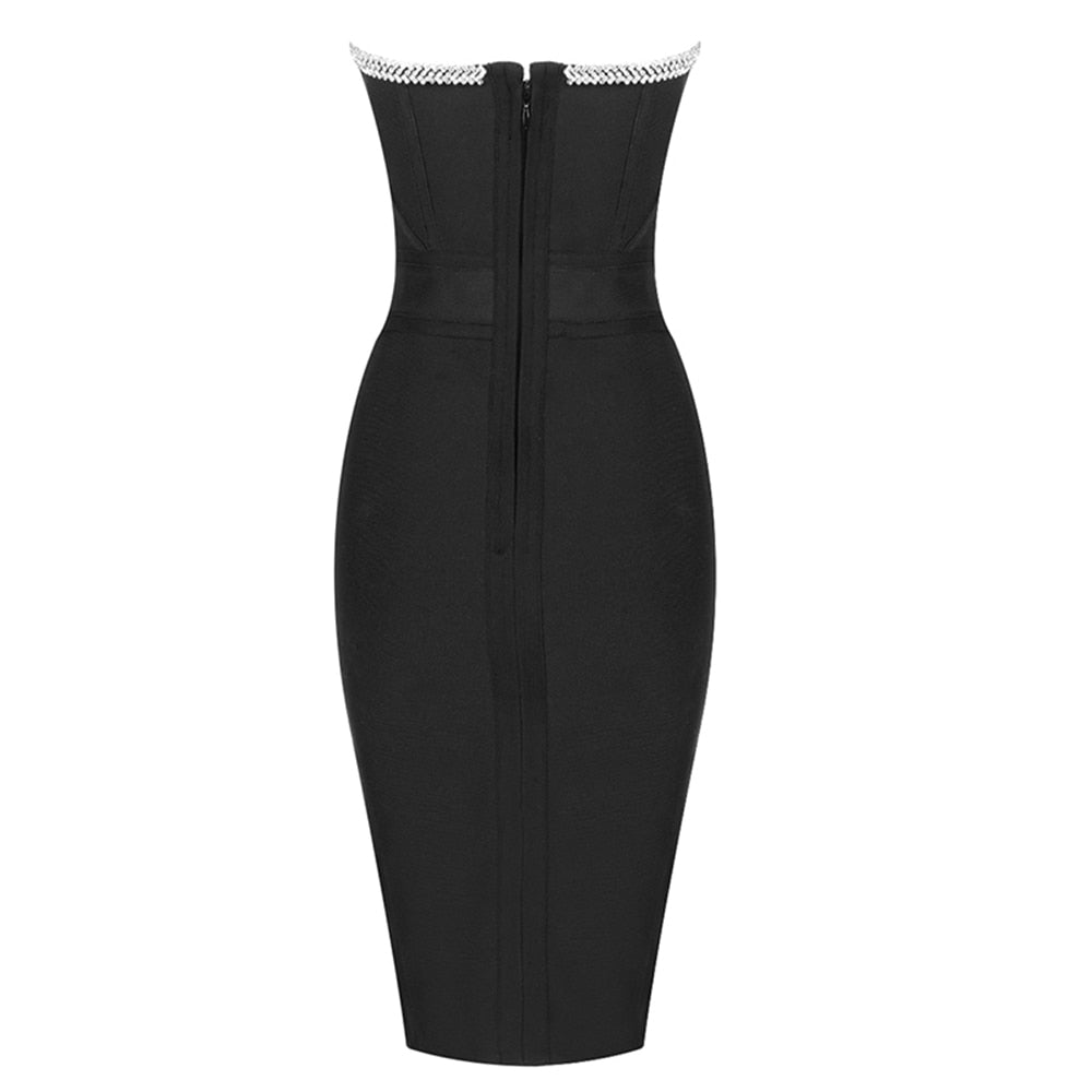 Black Sexy Bandage Dresses Club Party Bodycon Dresses