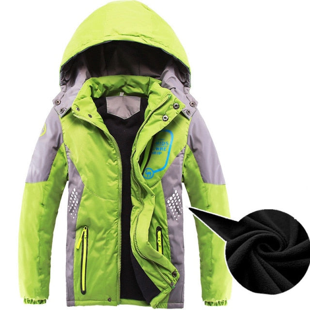 Waterproof Windproof Thicken Boys & Girls Cotton-Padded Jackets Autumn and Winter