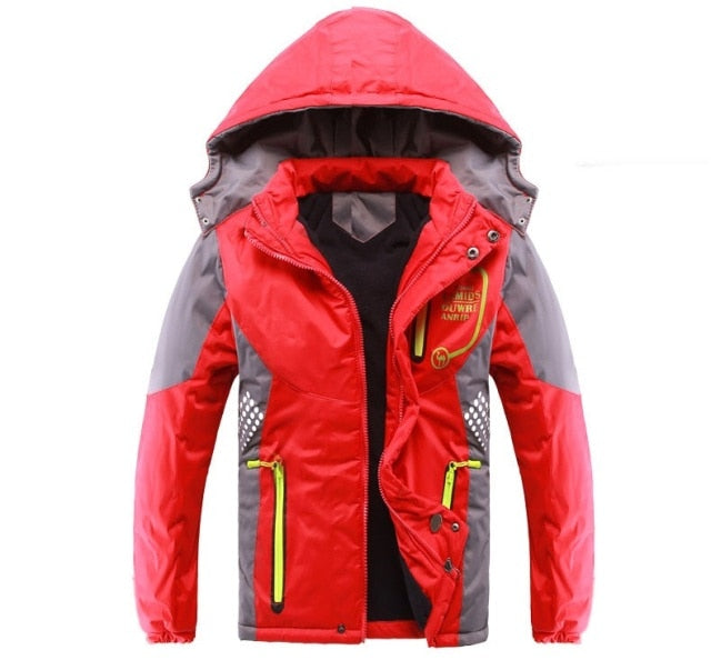 Waterproof Windproof Thicken Boys & Girls Cotton-Padded Jackets Autumn and Winter
