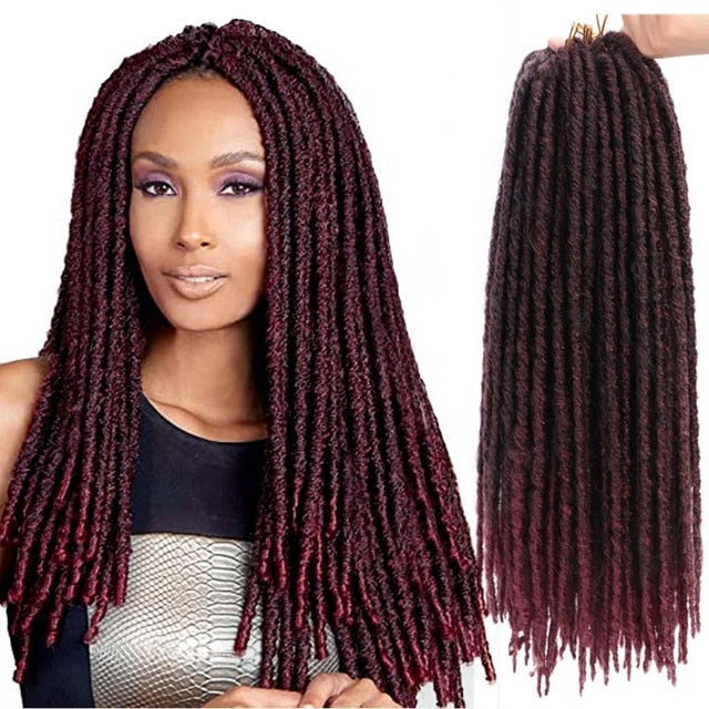 Synthetic Goddess Faux Locs Curly Crochet Hair