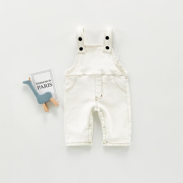 Kid Cotton Flexible Hole Denim Costume Infant Jumpsuit
