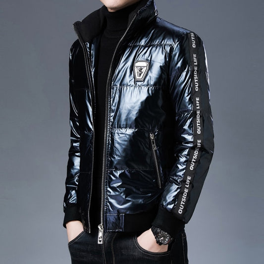 Fashion Shiny Bubble Men Down Jacket Streetwear Coats