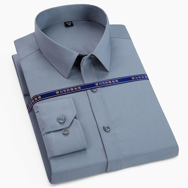 Top Quality Men Fashion Long Sleeve Business Formal Regular Shirts