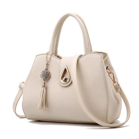 Women Simple temperament handbag tassel Crossbody Bags Shoulder Bags