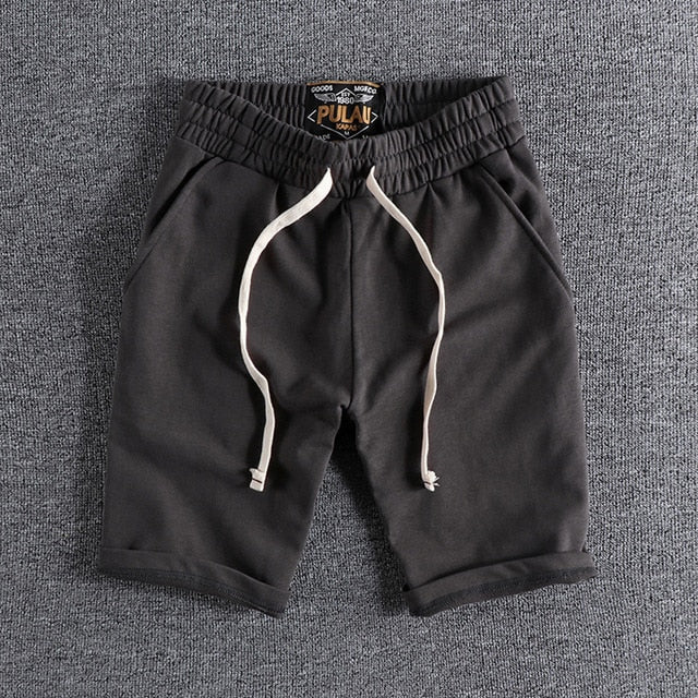 100% Cotton Men's Running Shorts Sporting Jogging Short Pants