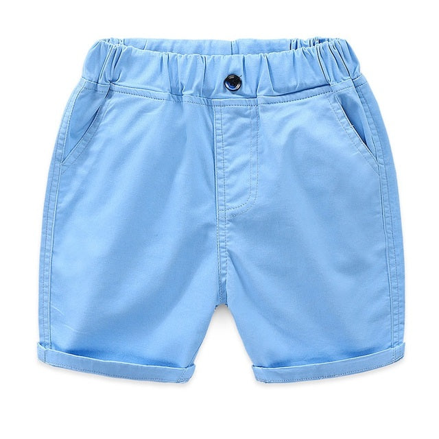 Casual Shorts Summer Solid Color Cotton Baby Loose Beach Shorts