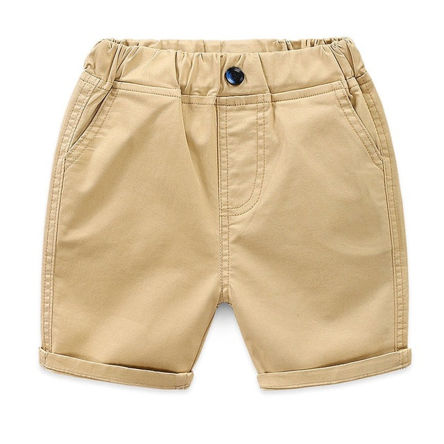 Casual Shorts Summer Solid Color Cotton Baby Loose Beach Shorts