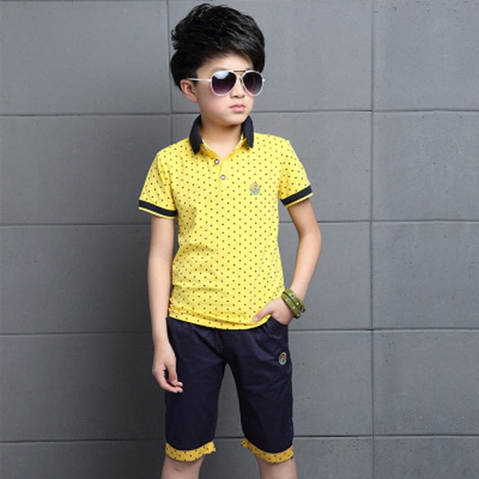 Boys Clothes  Shirt +Shorts Outfit Kids Clothes Sets