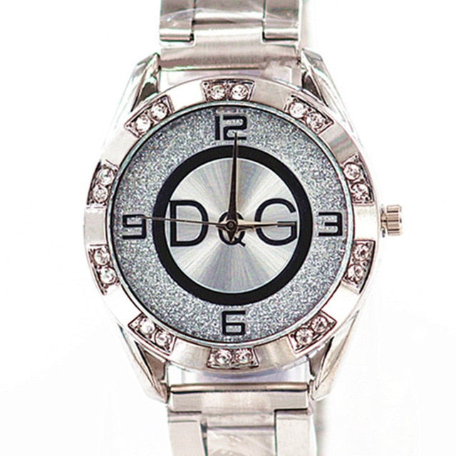 fashion luxury watch crystal quartz female watch