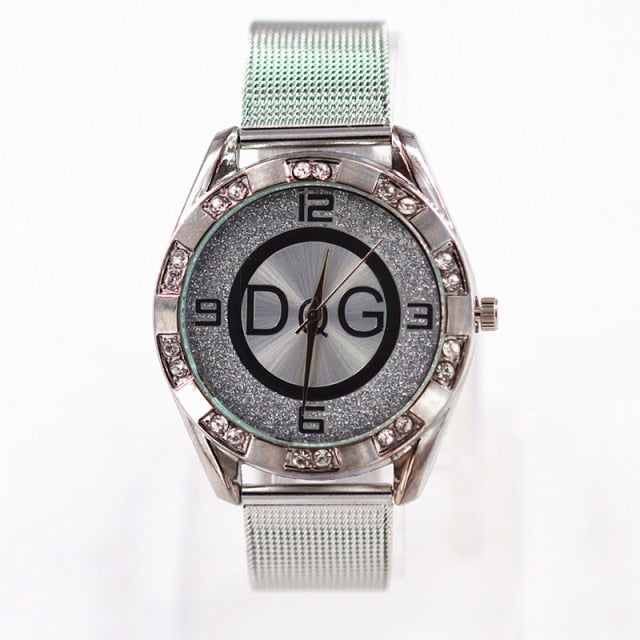 fashion luxury watch crystal quartz female watch