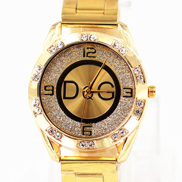 fashion luxury watch crystal quartz female watch