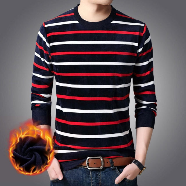 Men Sweater Thick Winter Warm Jersey Knitted Sweaters