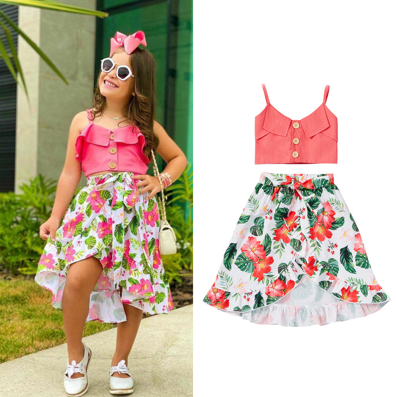 Summer Lovely Kids Girls Clothes Sets