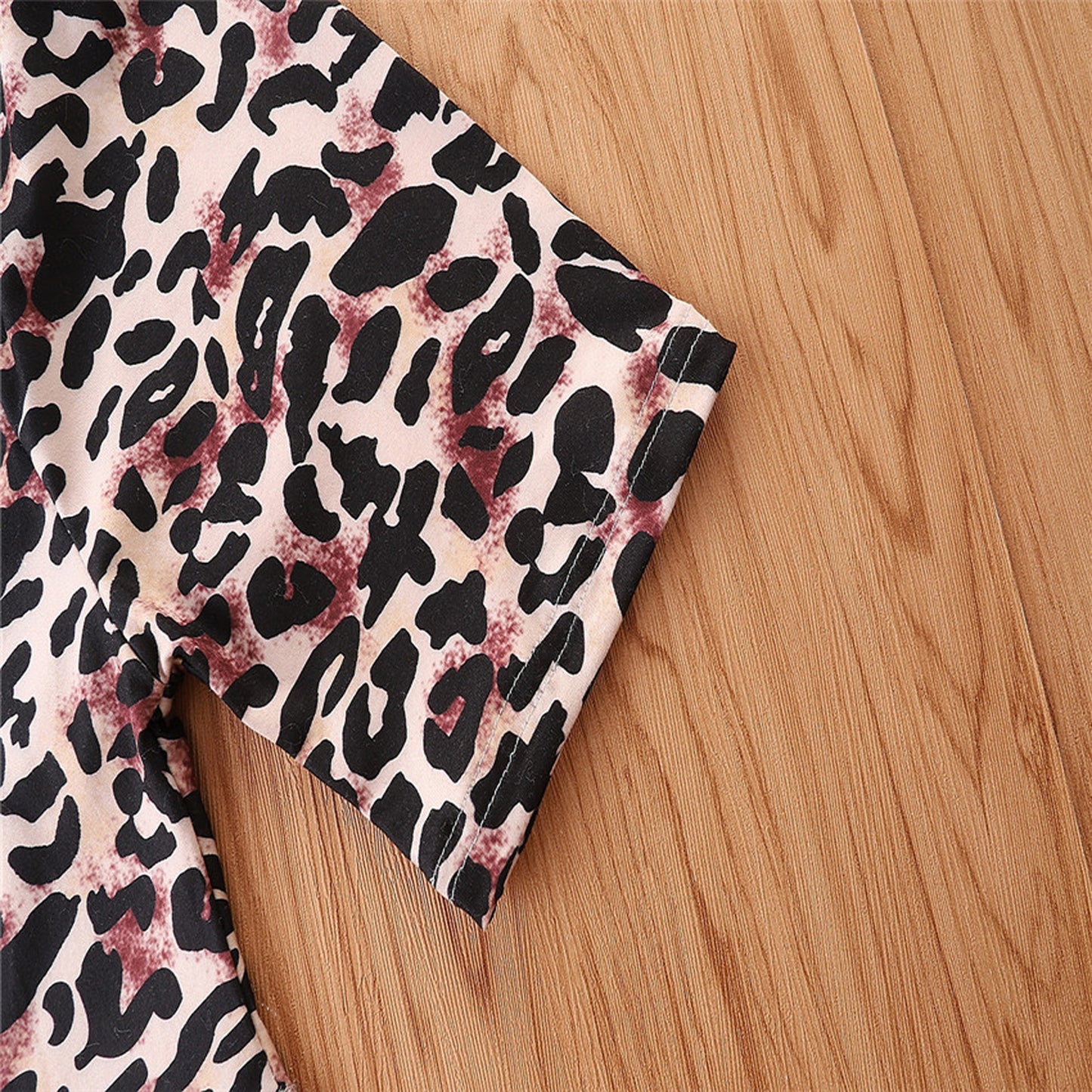2pcs Halter Sleeveless Solid Vest Tops Leopard Printed Shorts Summer Outift