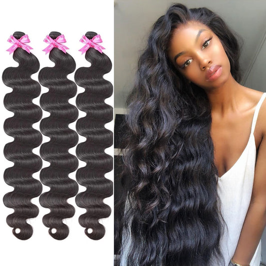 Body Wave Remy Brazilian Long Hair Weave Bundles