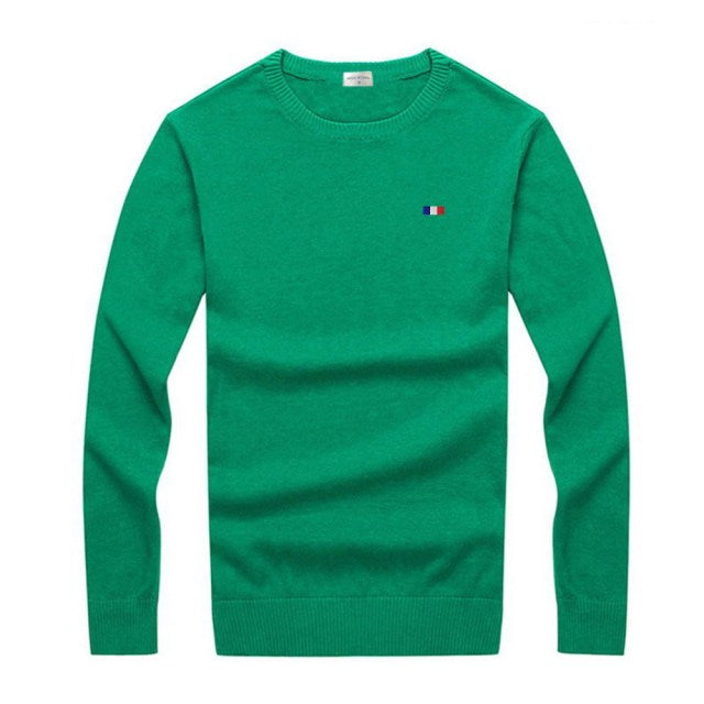 100% Cotton  Long Sleeve Mens O-Neck Sweaters