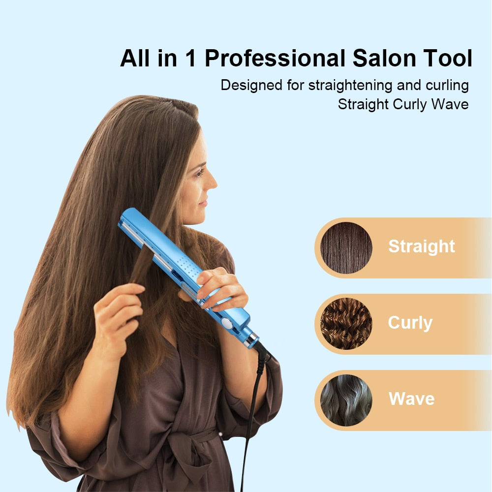 Professional Hair Straightener Hair Iron 450F Temperature Fast Heating Salon Straight Tool