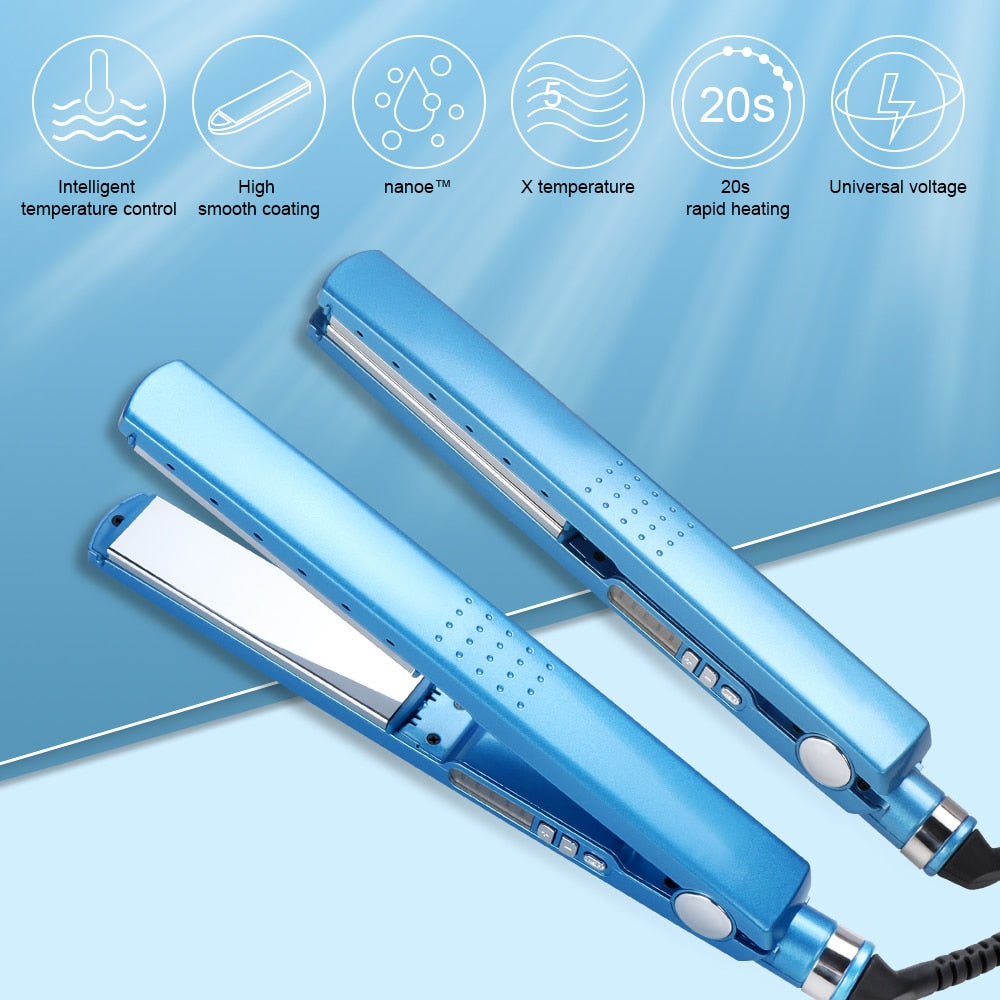 Professional Hair Straightener Hair Iron 450F Temperature Fast Heating Salon Straight Tool