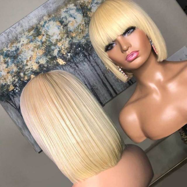 Brazilian Human Hair Wigs No Lace Front Wig