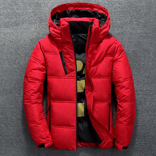 Winter Warm Men Jacket Coat Casual Autumn Stand Collar Puffer Thick