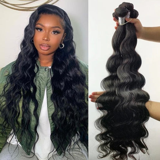 Body Wave Bundles Human Hair Bundles Extension Long Brazilian Hair Weave