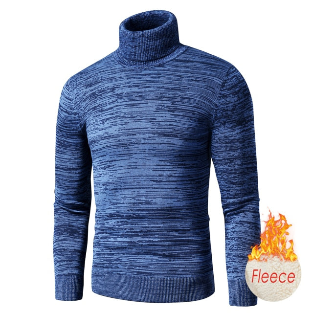 Cotton Pullovers Men Winter Fashion Warm Thick Sweaters