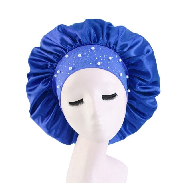 Satin Women Hat Night Sleep Cap