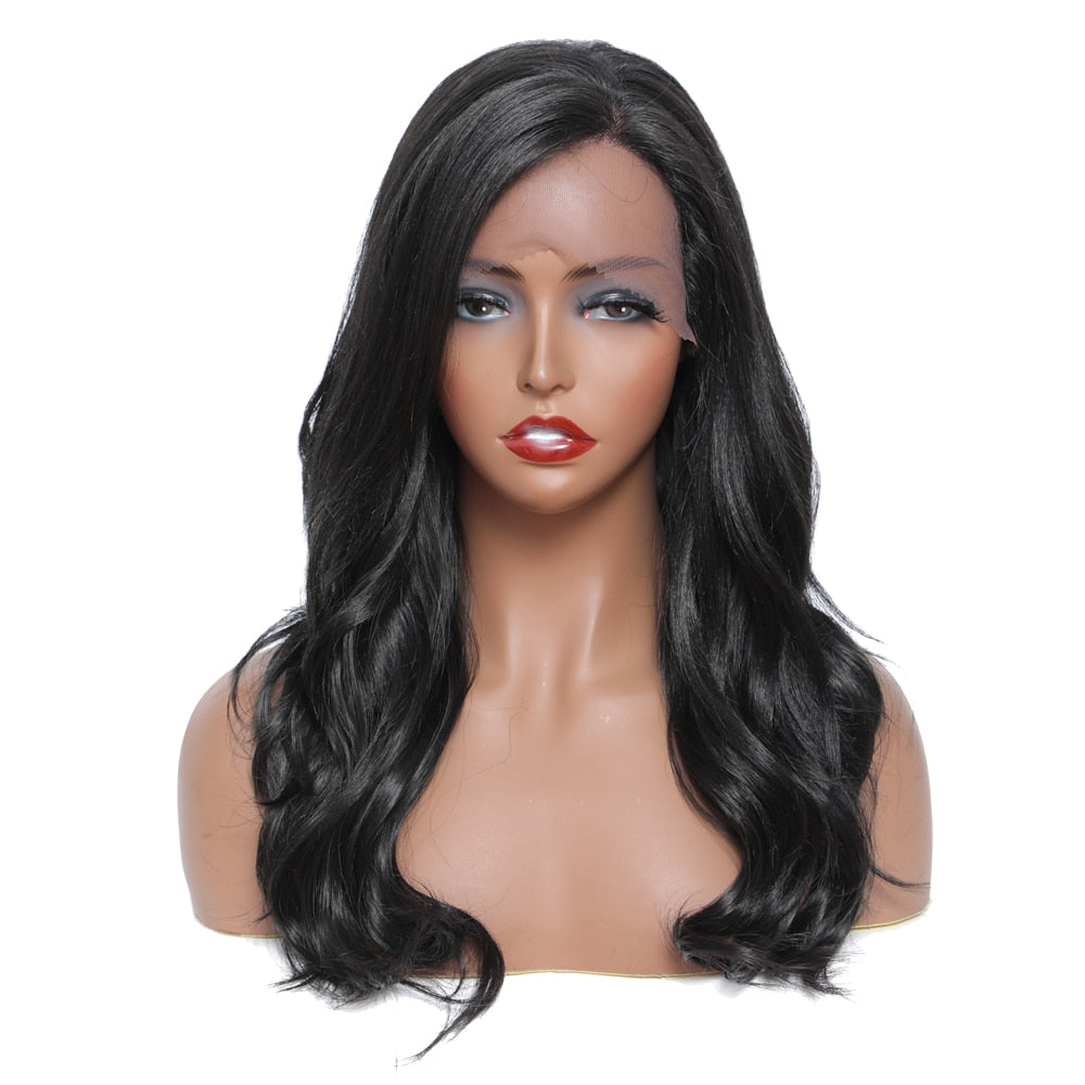 Body Wave Synthetic Lace Frontal Free Part Lace Wig