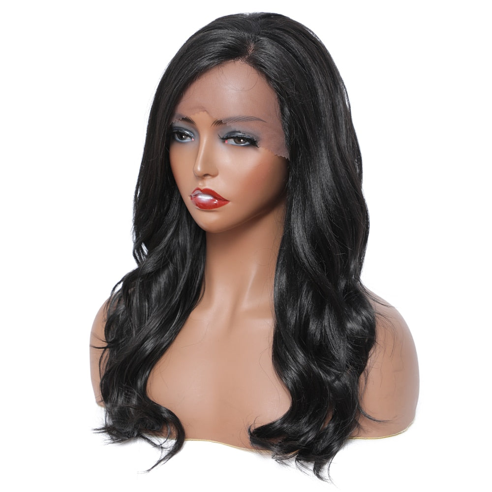 Body Wave Synthetic Lace Frontal Free Part Lace Wig