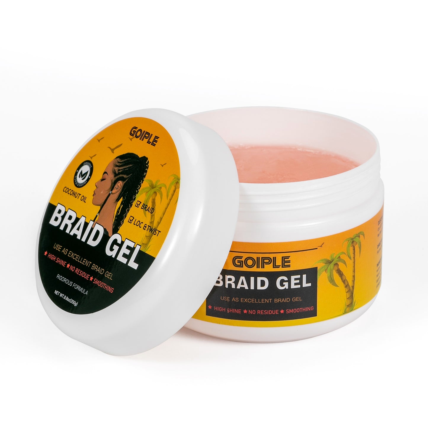 Hair Wax Cream Edge Control Extreme Hold Styling Braiding Gel