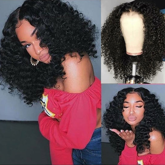 Loose Deep Wave Wig Short Bob Wig 13x4 Lace Front Human Hair Wigs Pre Plucked