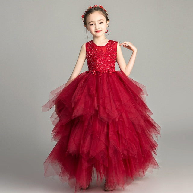 Girl Dress Baby Girl Ball Gown Kids Formal Wear Wedding Party Dress