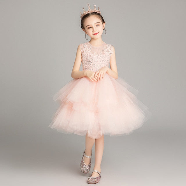 Girl Dress Baby Girl Ball Gown Kids Formal Wear Wedding Party Dress