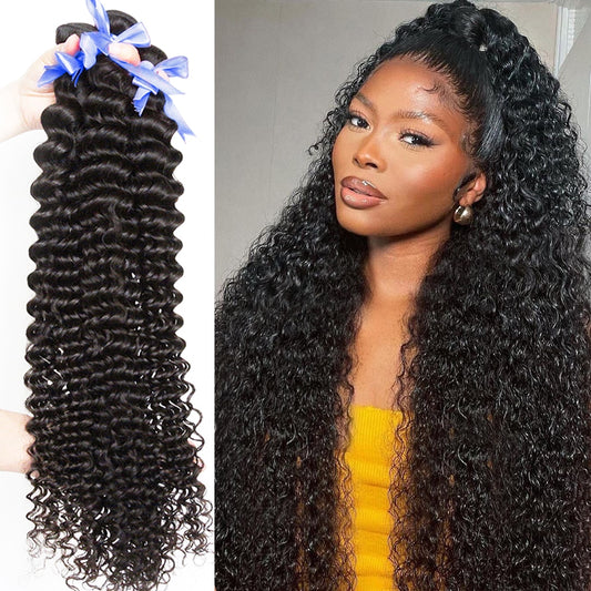 Deep Wave Brazilian Hair Human Hair Extensions Remy Hair