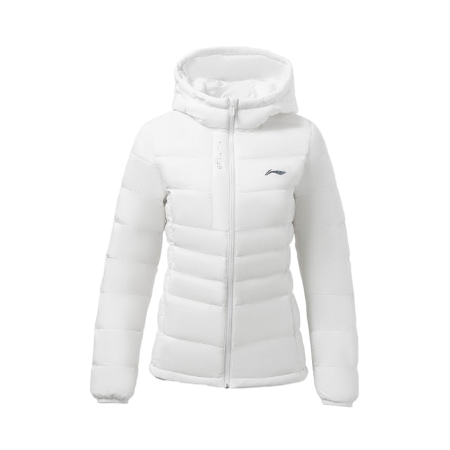 Women Fitness Short Down Coat 90% White Duck Down Light Warm Slim Fit