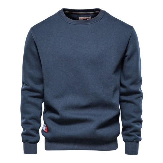 Men Casual Basic Solid Color Pullovers Hoodie Winter Sweatshirt