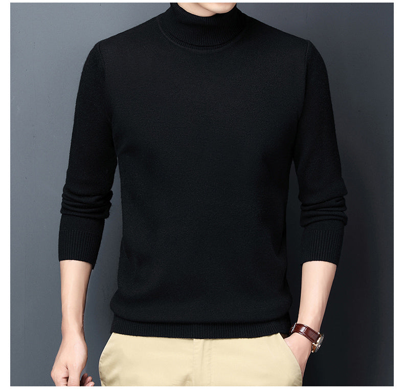 Men Casual Winter Thick Turtleneck Sweater