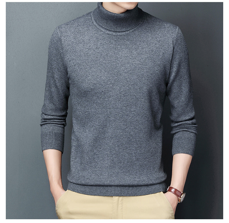 Men Casual Winter Thick Turtleneck Sweater