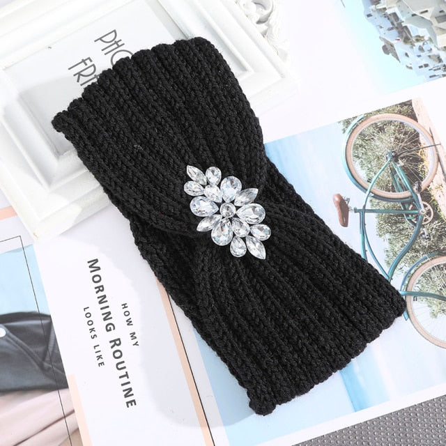 Women Autumn Winter Keep Warm Headband Turban Hair Accessories