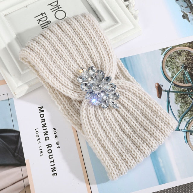 Women Autumn Winter Keep Warm Headband Turban Hair Accessories