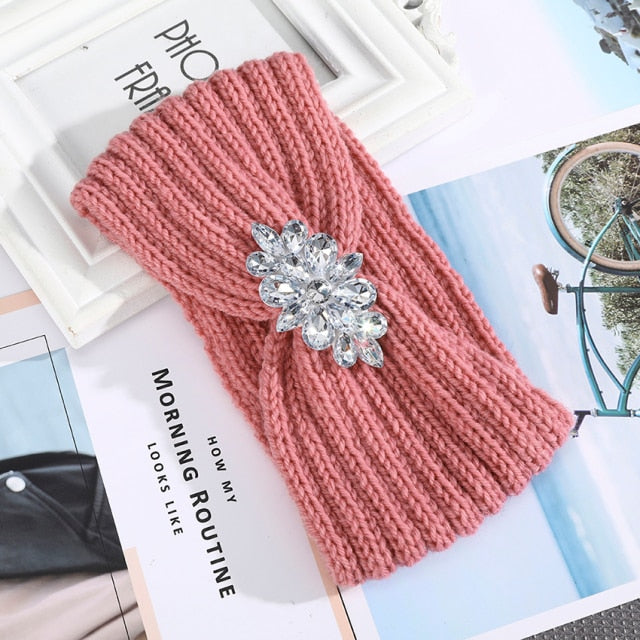 Women Autumn Winter Keep Warm Headband Turban Hair Accessories