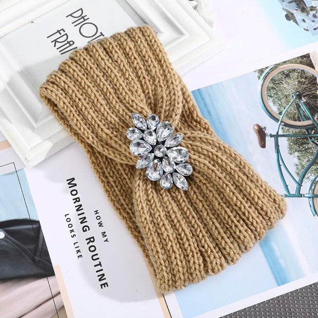 Women Autumn Winter Keep Warm Headband Turban Hair Accessories