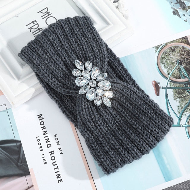 Women Autumn Winter Keep Warm Headband Turban Hair Accessories